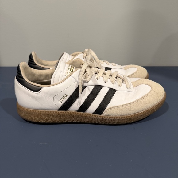 adidas Other - adidas Samba Spikeless Golf Shoes JH6149 Men's 10.5 White Gum Sole